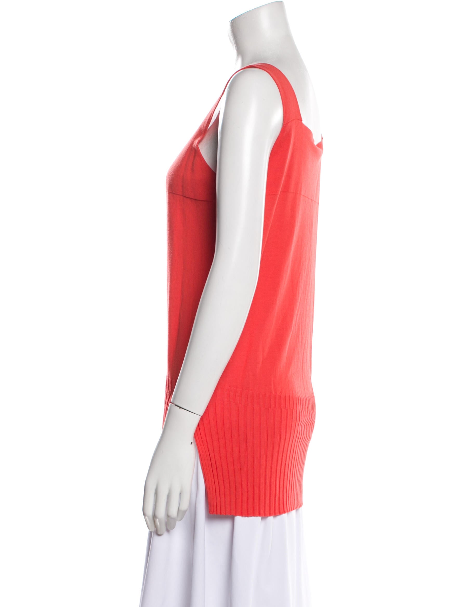 Cividini Square Neckline Sleeveless Top