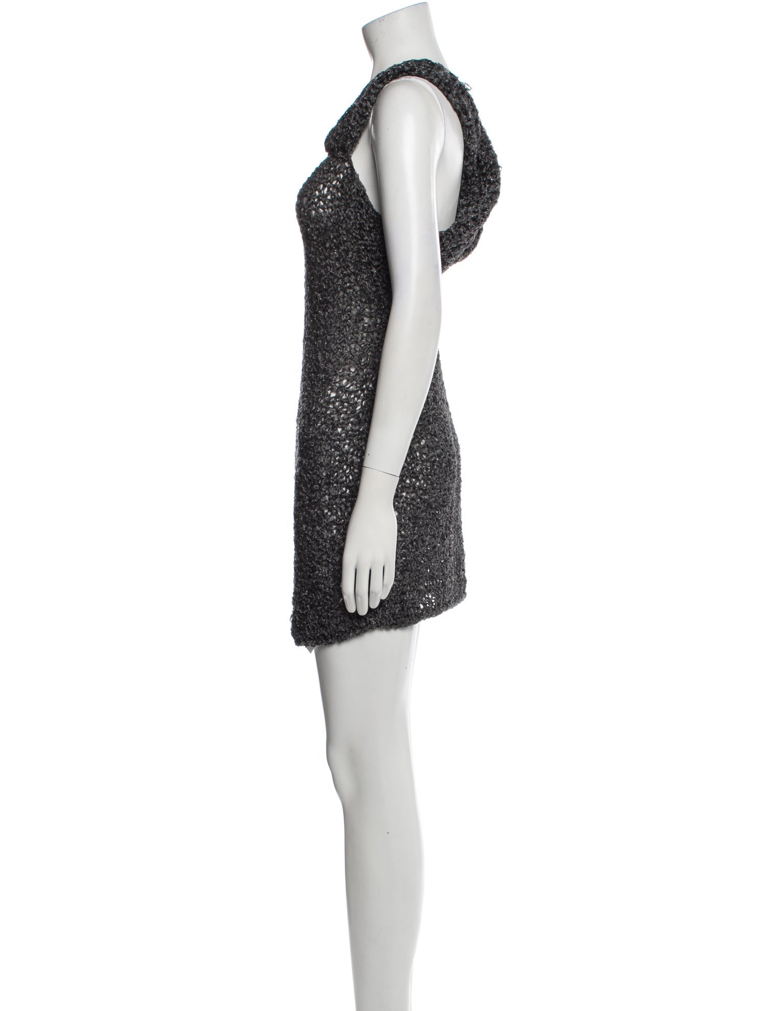 Cividini Square Neckline Mini Dress