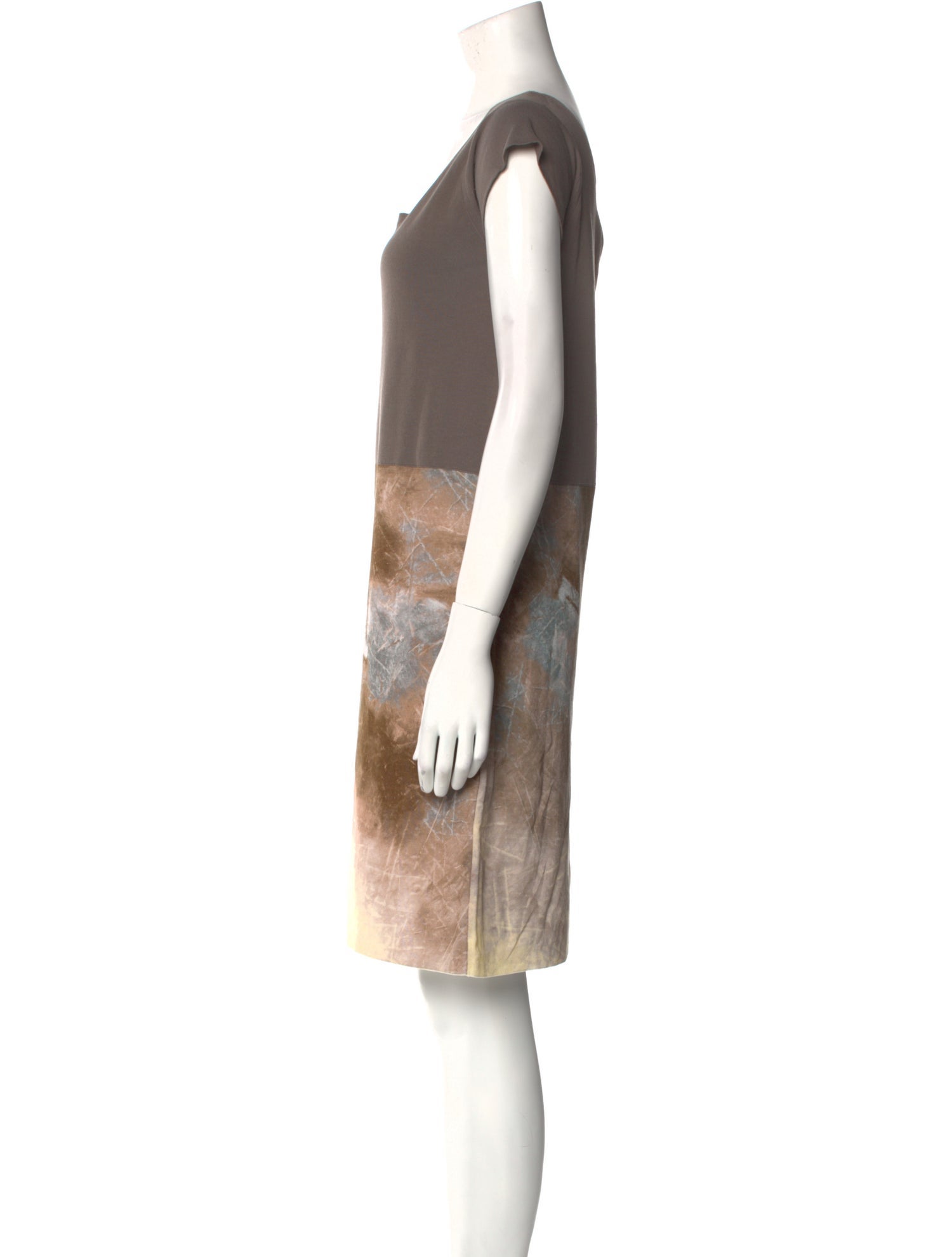 Cividini Printed Knee-Length Dress