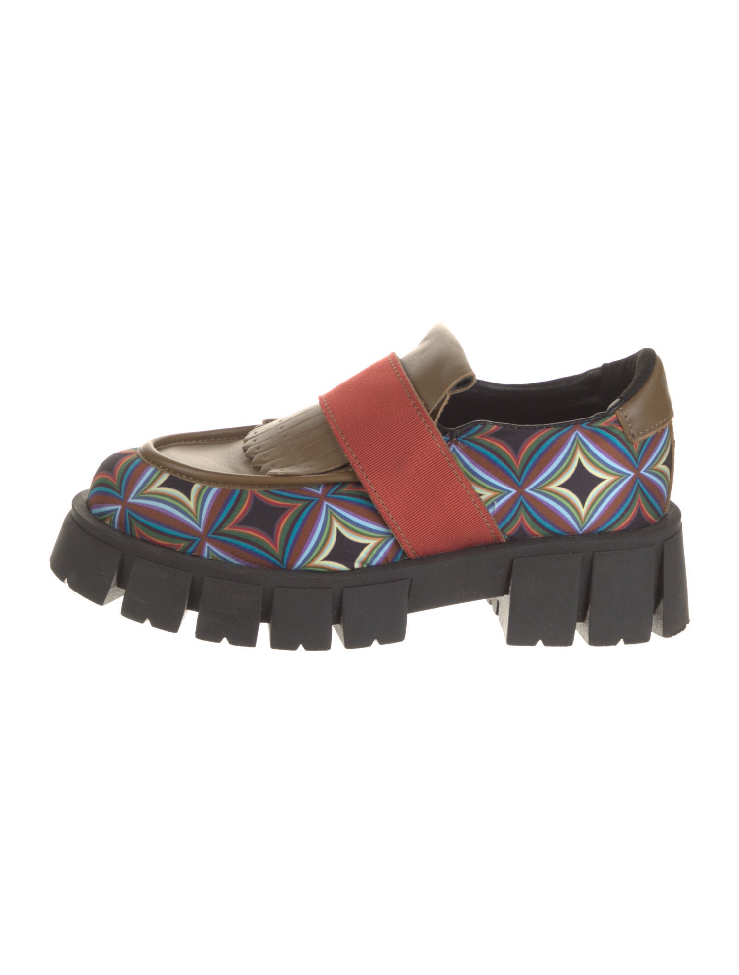 Cividini Printed Tassel Accents Loafers