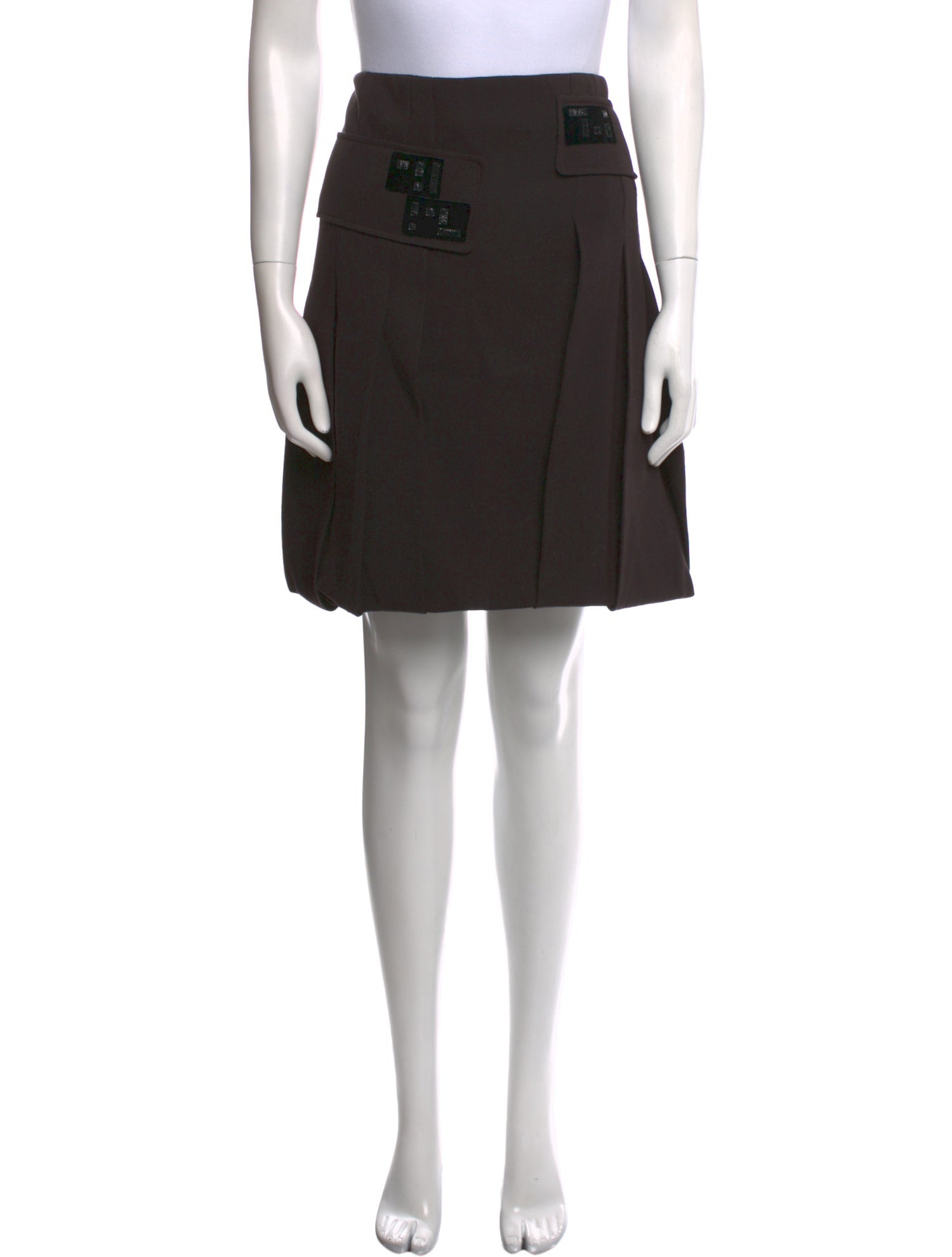 Cividini Wool Knee-Length Skirt