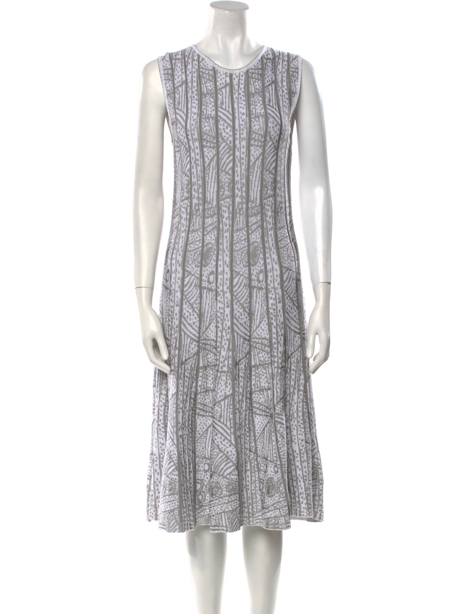 Cividini Printed Midi Length Dress