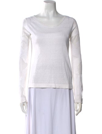 Cividini Linen Scoop Neck Sweater