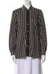 Cividini Printed Long Sleeve Button-Up Top