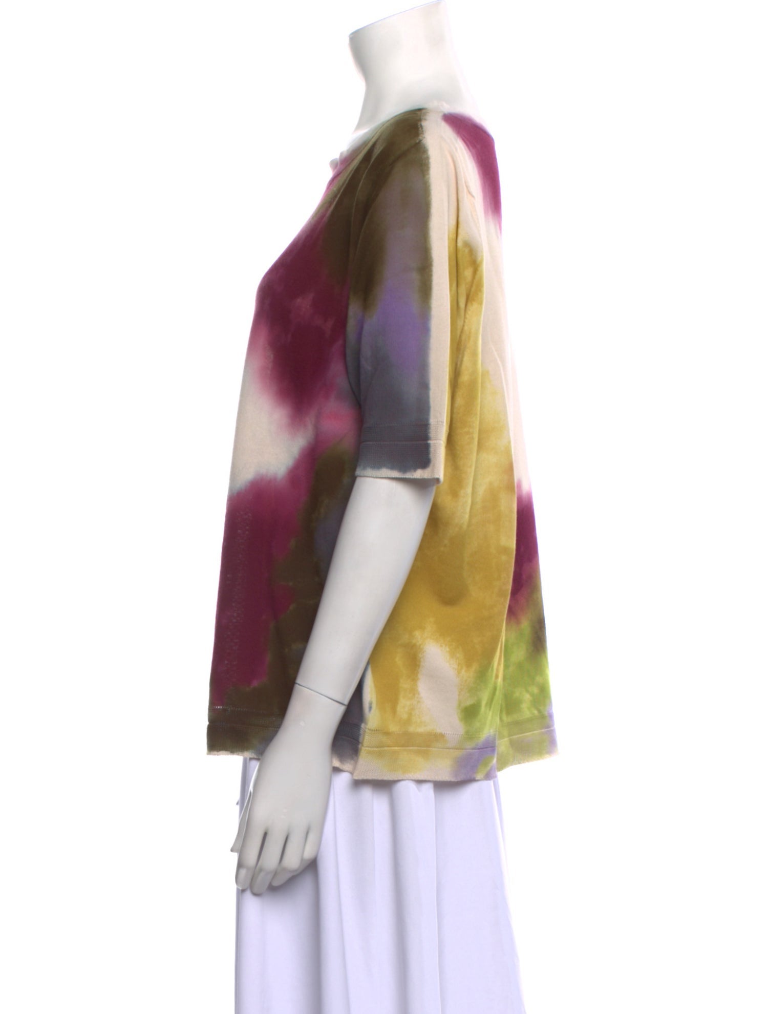 Cividini Tie-Dye Print Scoop Neck T-Shirt