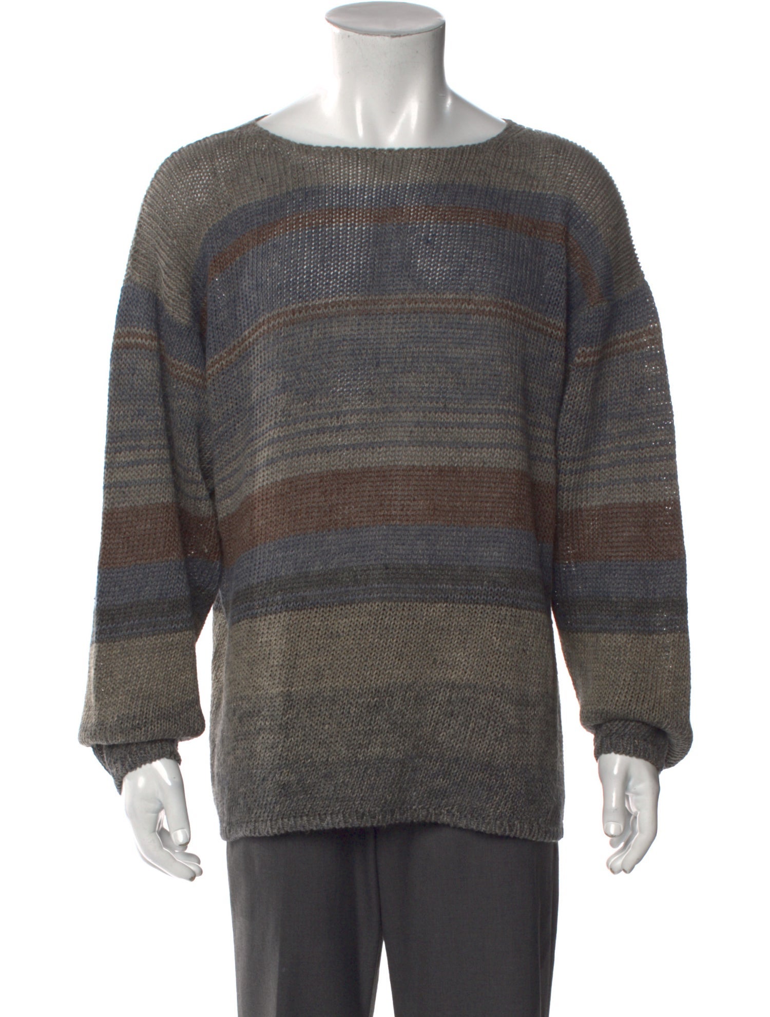 Cividini Striped Crew Neck Pullover