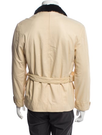 Cividini Leather Trench Coat