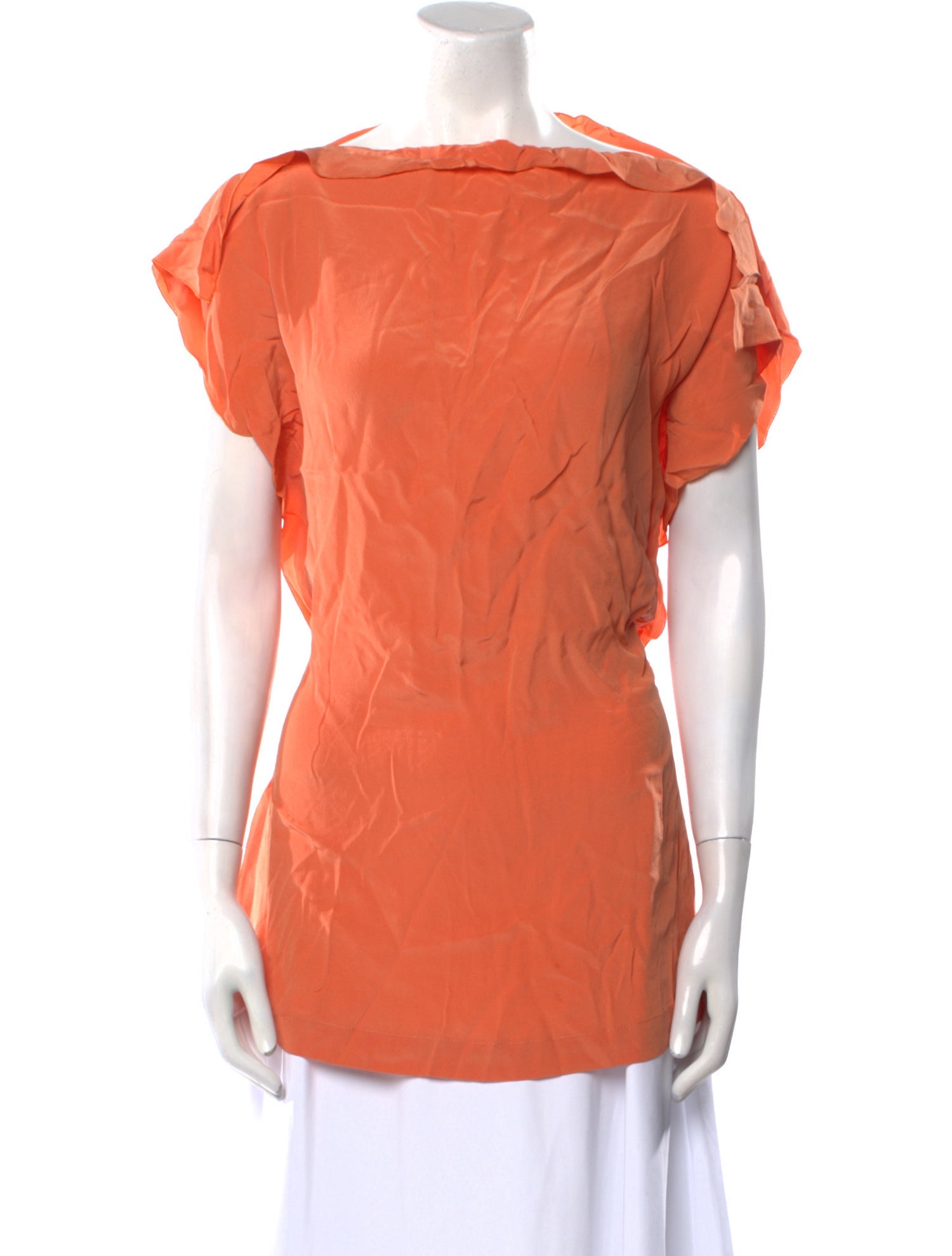 Cividini Silk Bateau Neckline Tunic