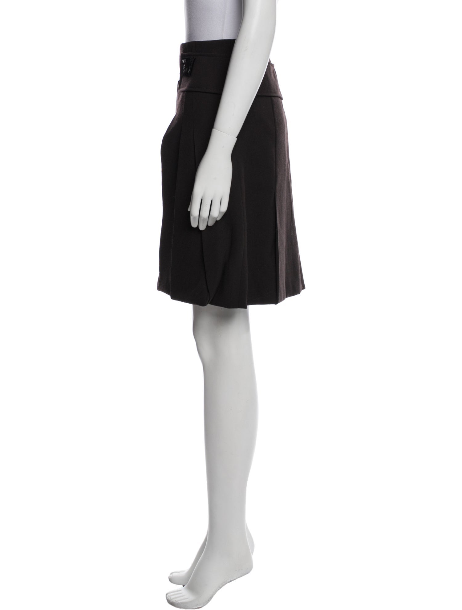 Cividini Wool Knee-Length Skirt
