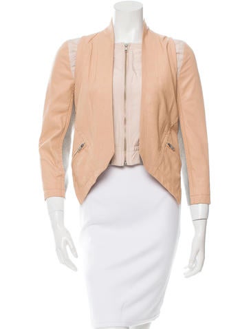 Cut25 by Yigal Azrouël Leather Two Piece Jacket Set w/ Tags