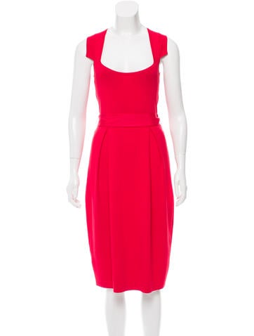 CH Carolina Herrera Sleeveless Midi Dress