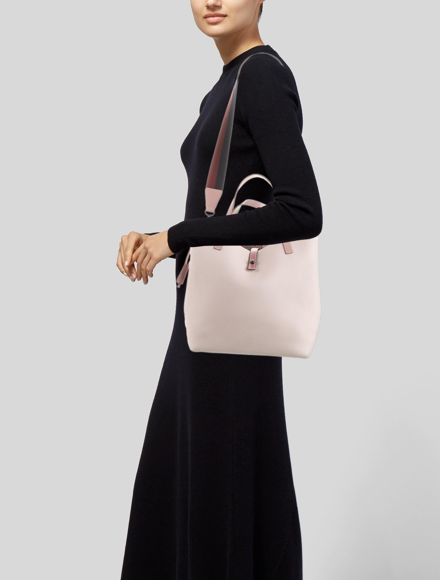 CH Carolina Herrera Leather Shoulder Bag - Pink Shoulder Bags, Handbags