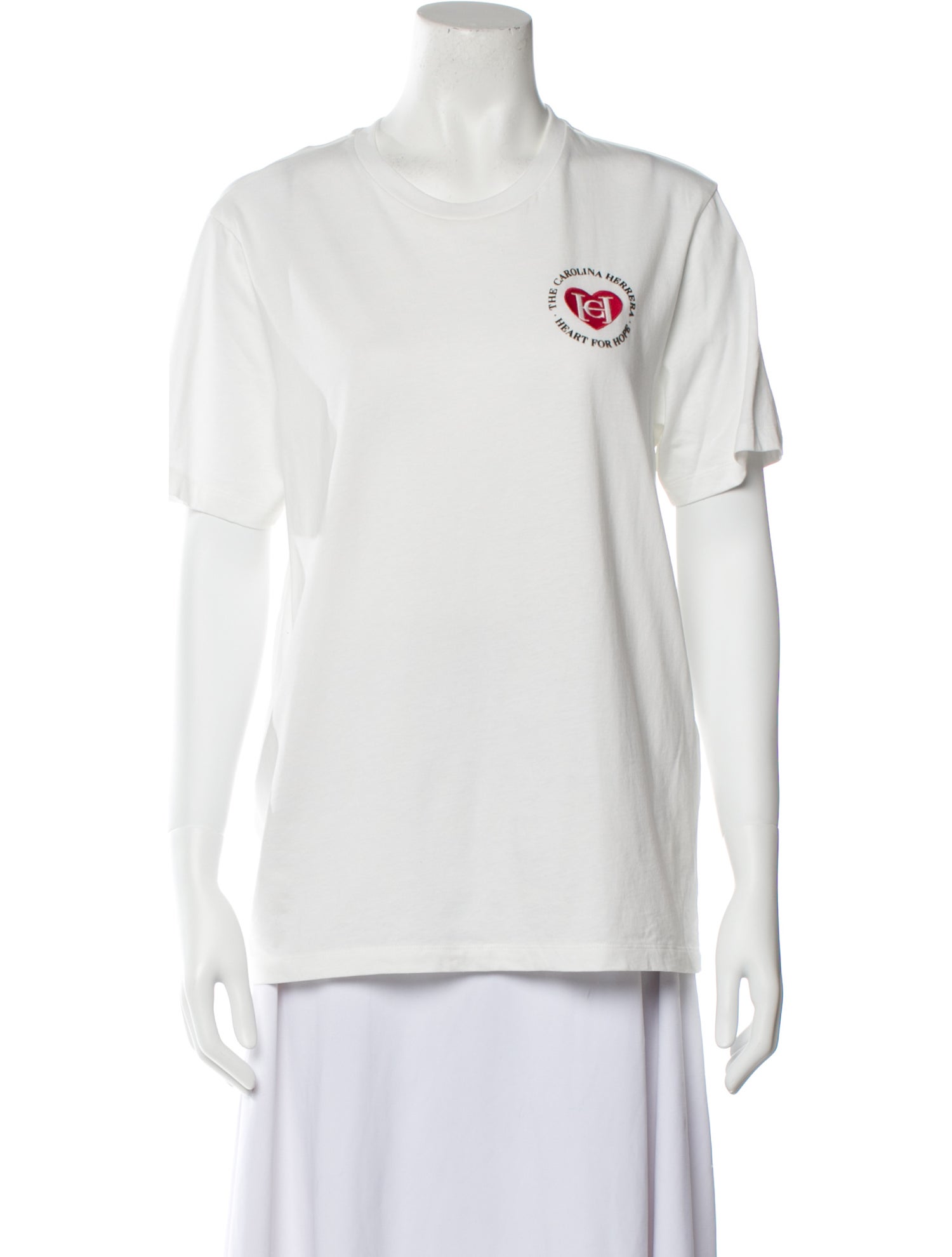 CH Carolina Herrera Graphic Print Crew Neck T-Shirt