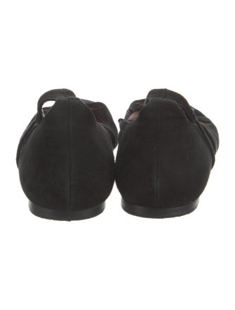 CH Carolina Herrera Suede Ballet Flats