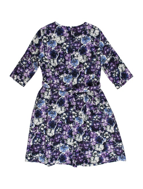CH Carolina Herrera Floral Print Knee-Length Dress