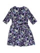 CH Carolina Herrera Floral Print Knee-Length Dress