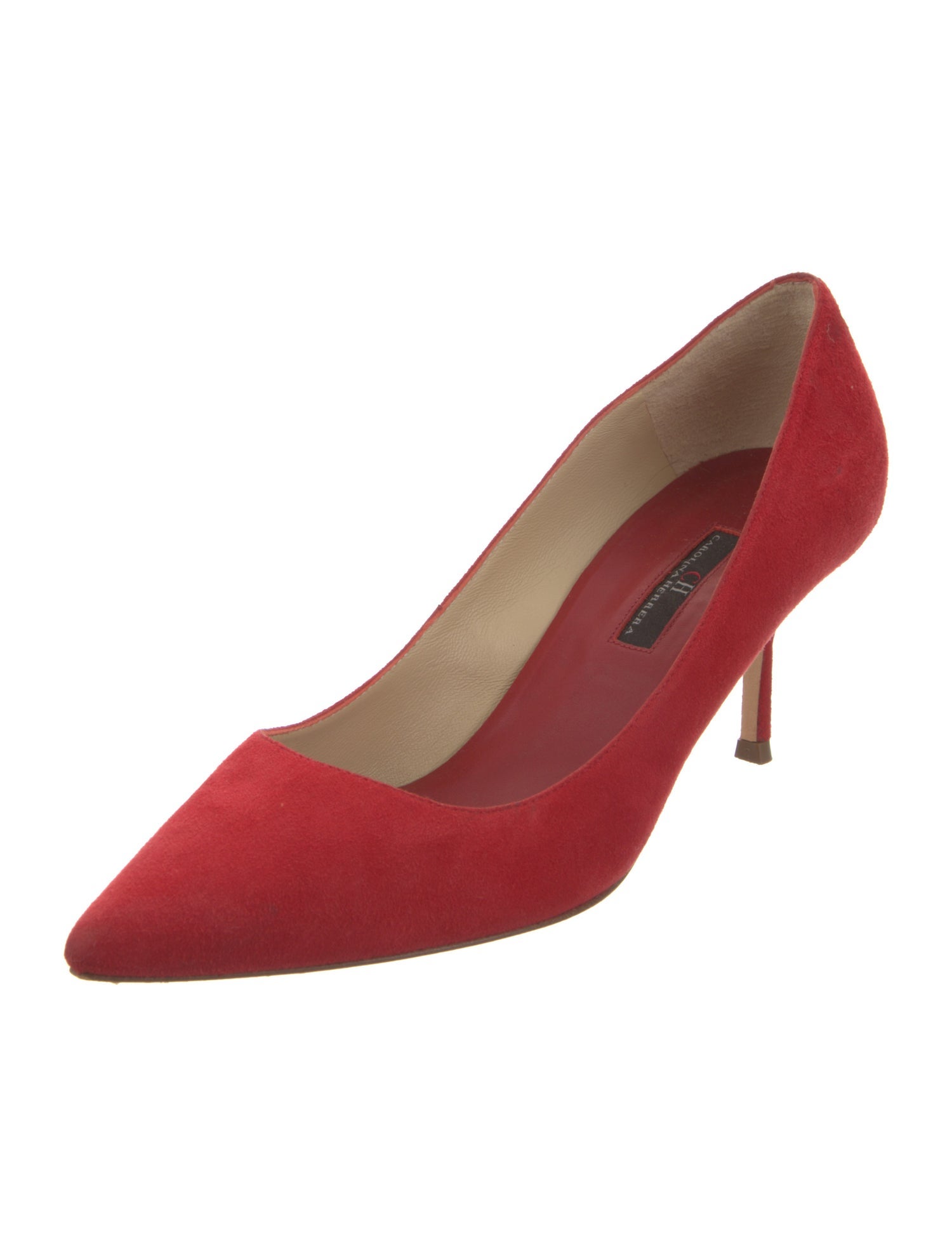 CH Carolina Herrera Suede Pumps