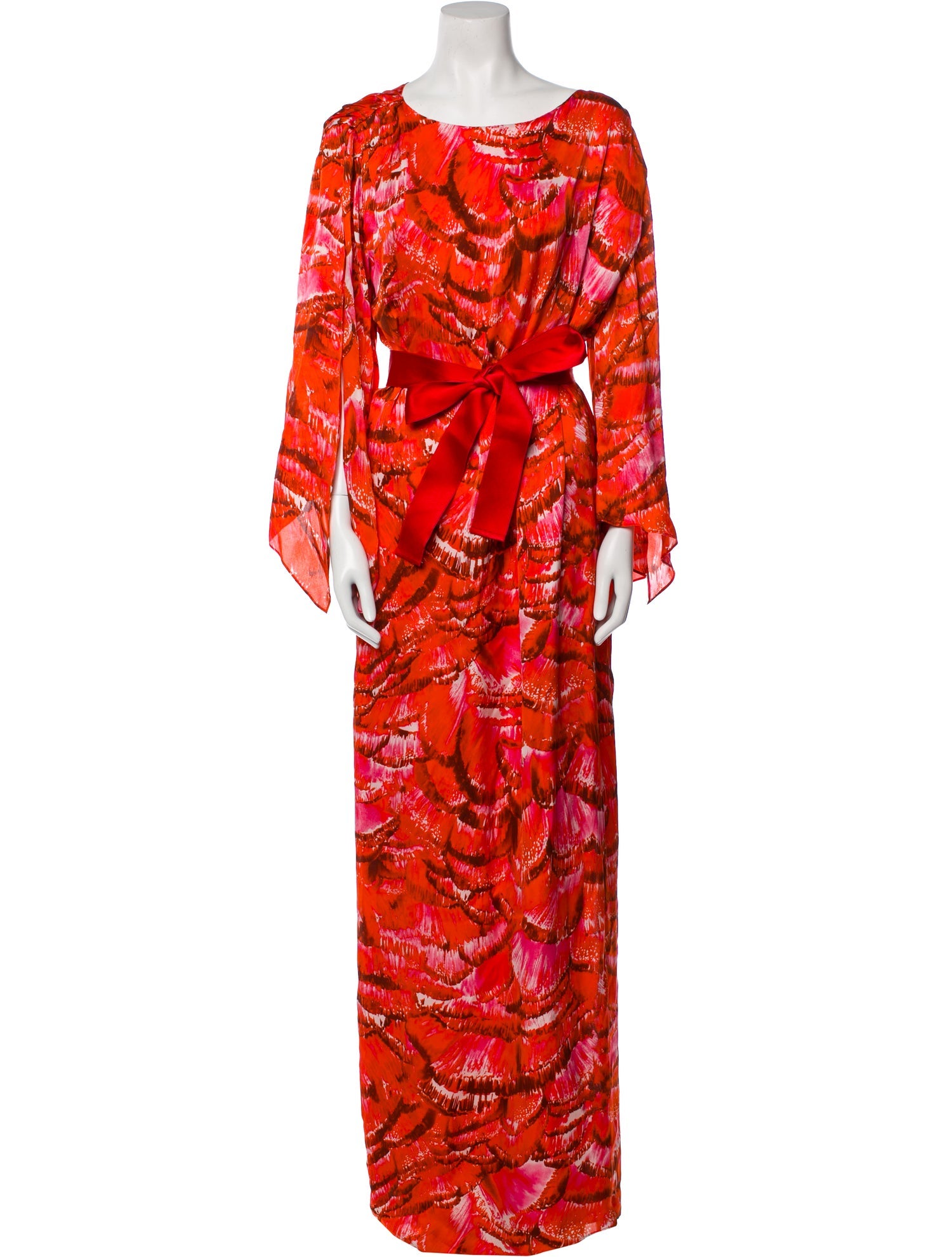 CH Carolina Herrera Silk Long Dress