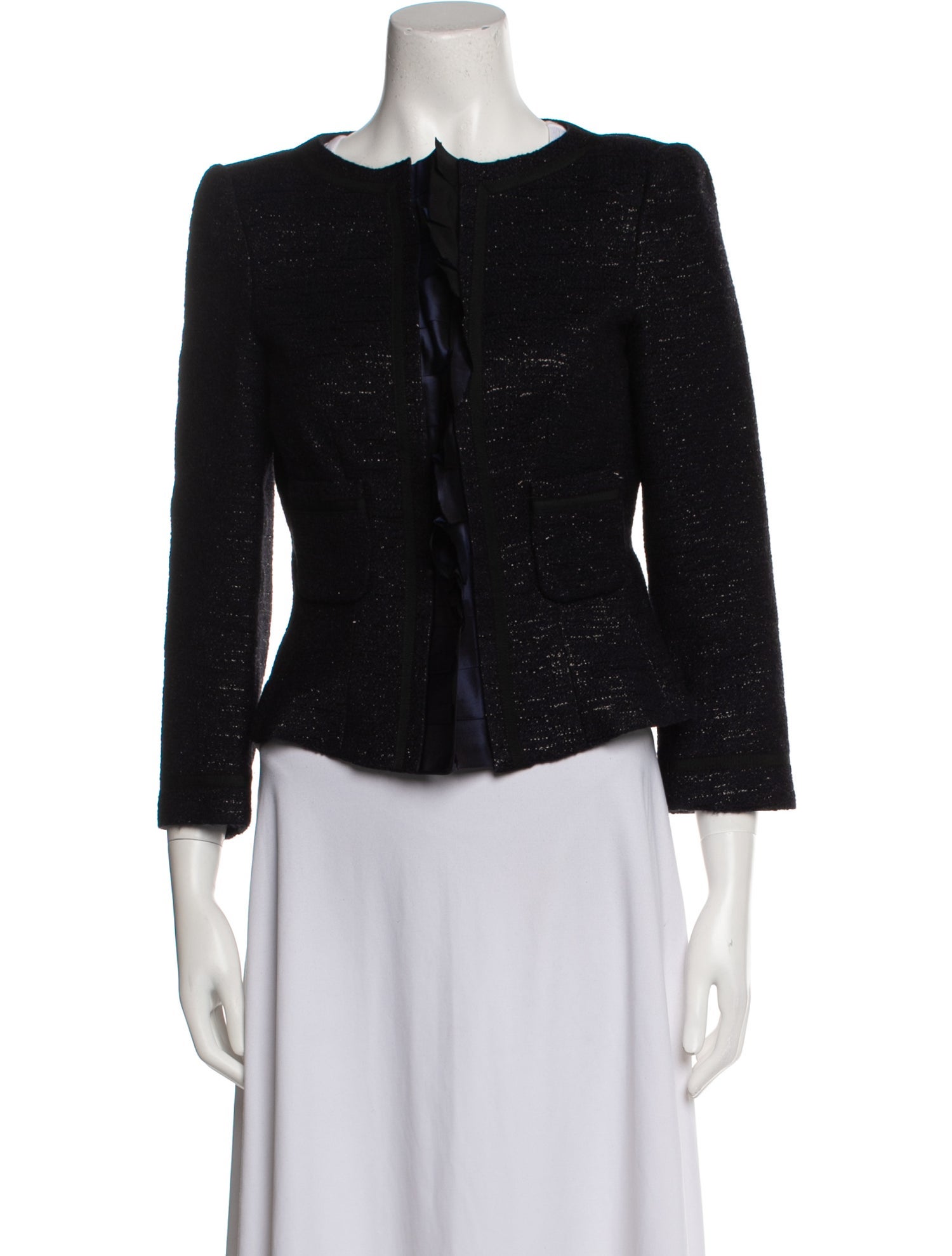 CH Carolina Herrera Tweed Pattern Evening Jacket