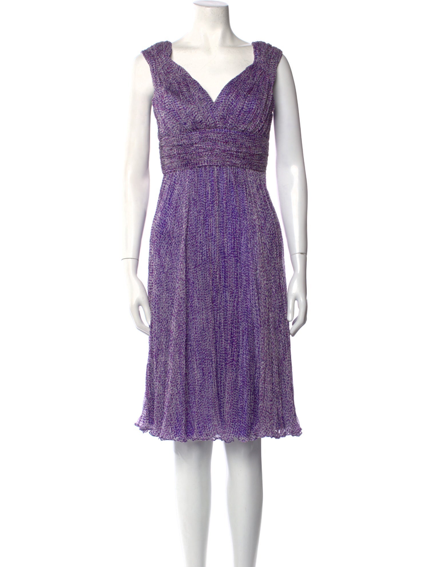 CH Carolina Herrera Silk Knee-Length Dress