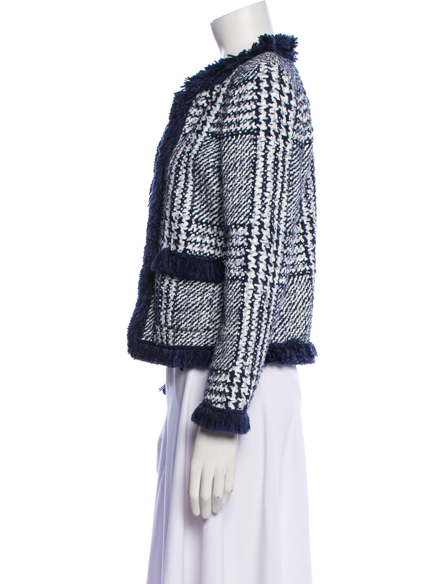 CH Carolina Herrera Tweed Pattern Jacket