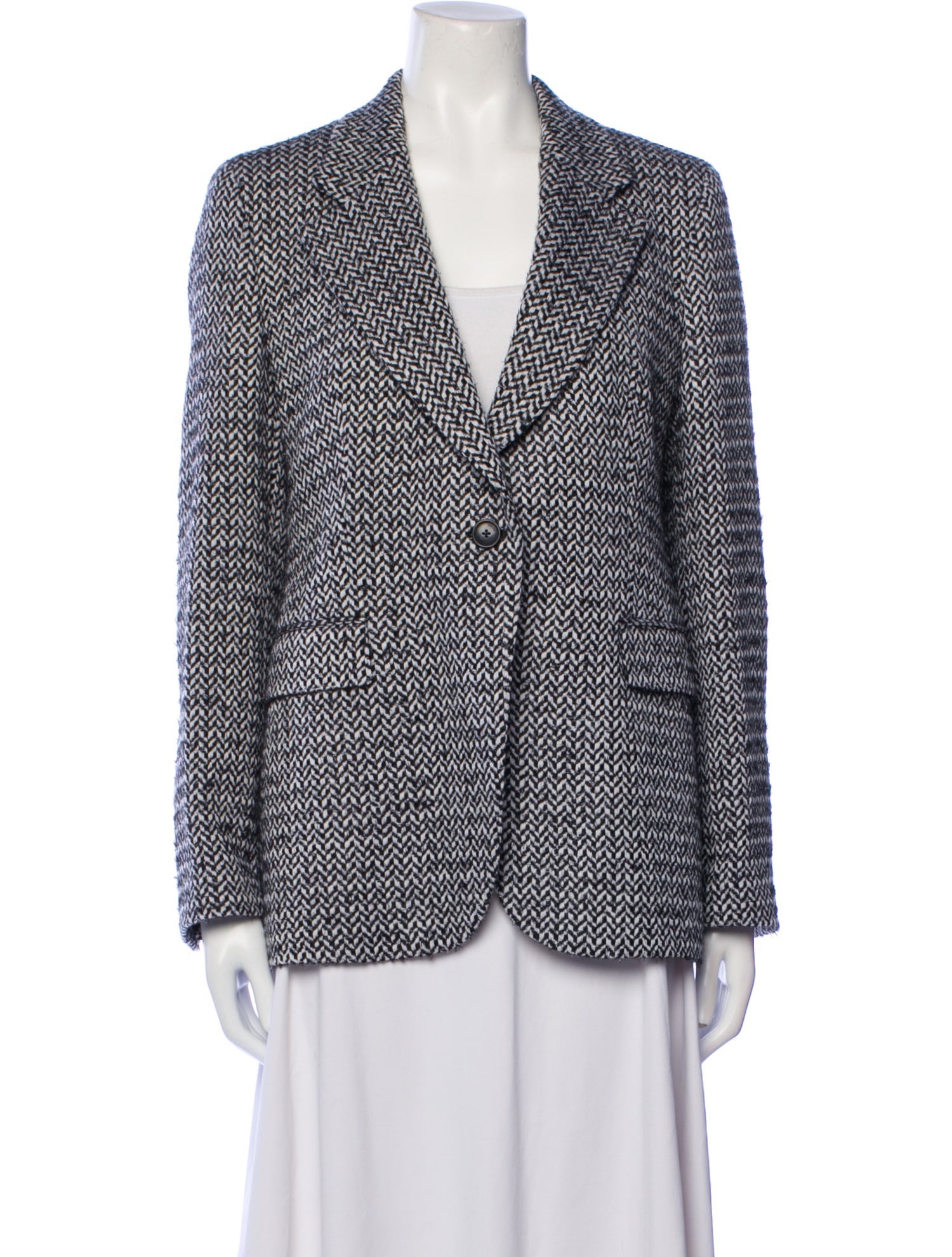 CH Carolina Herrera Wool Striped Blazer