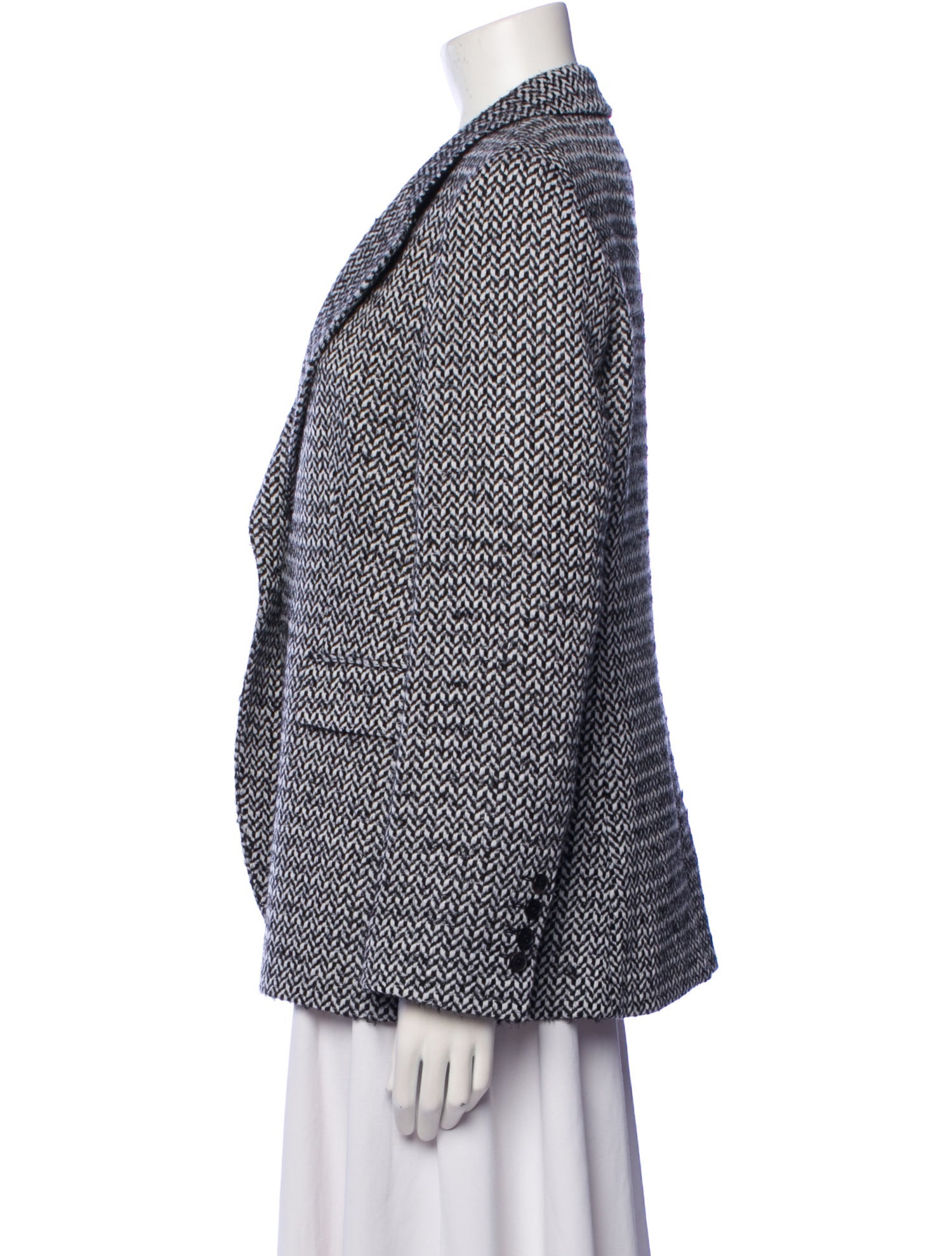 CH Carolina Herrera Wool Striped Blazer