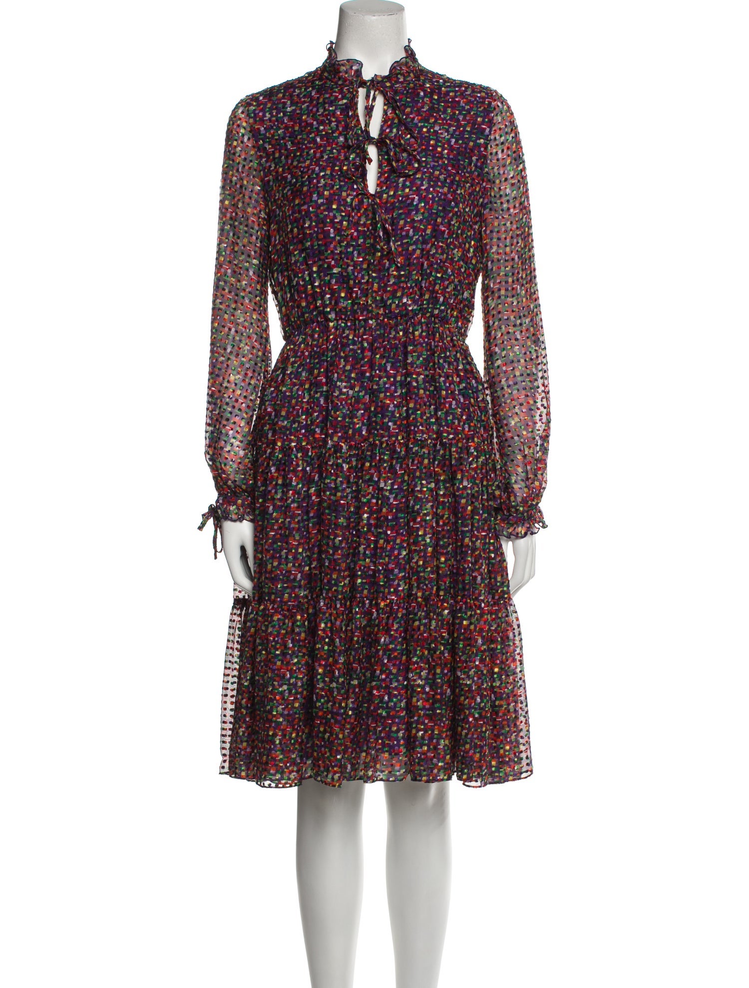 CH Carolina Herrera Printed Long Dress