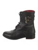 CH Carolina Herrera Leather Combat Boots