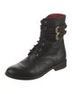 CH Carolina Herrera Leather Combat Boots