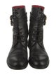 CH Carolina Herrera Leather Combat Boots