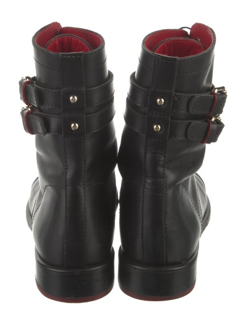CH Carolina Herrera Leather Combat Boots