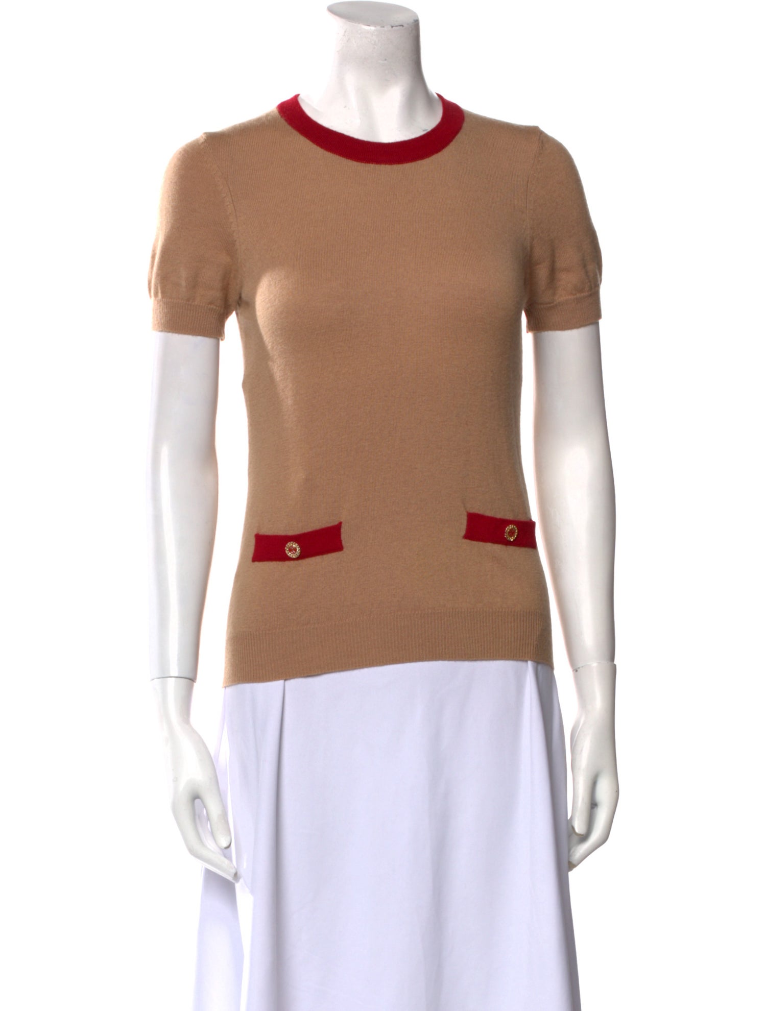 CH Carolina Herrera Wool Crew Neck T-Shirt