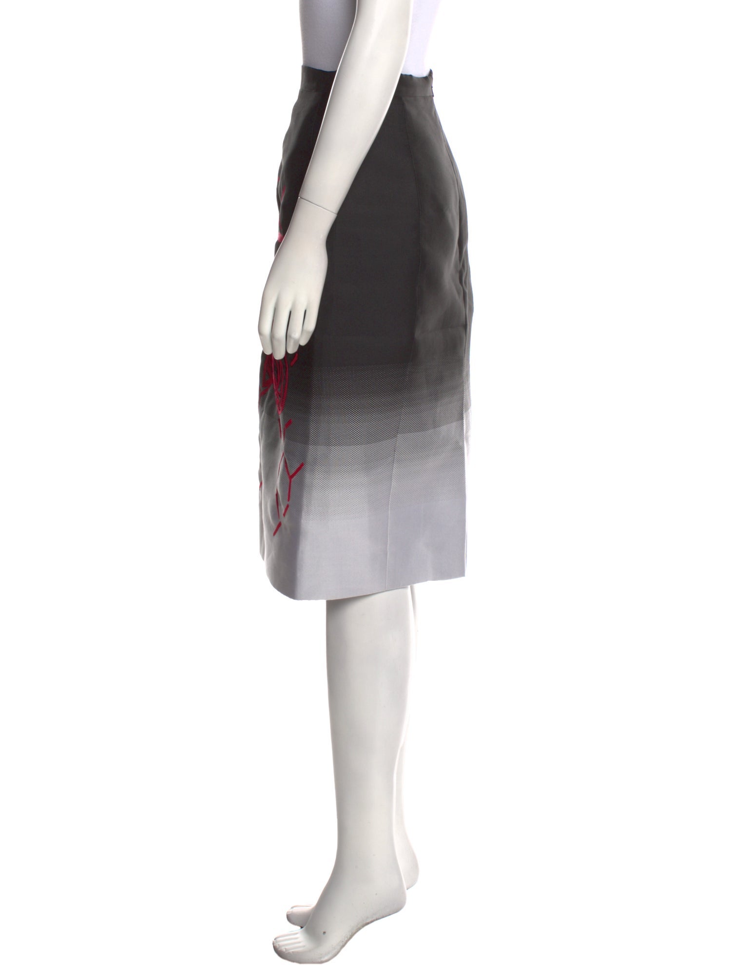 CH Carolina Herrera Printed Knee-Length Skirt