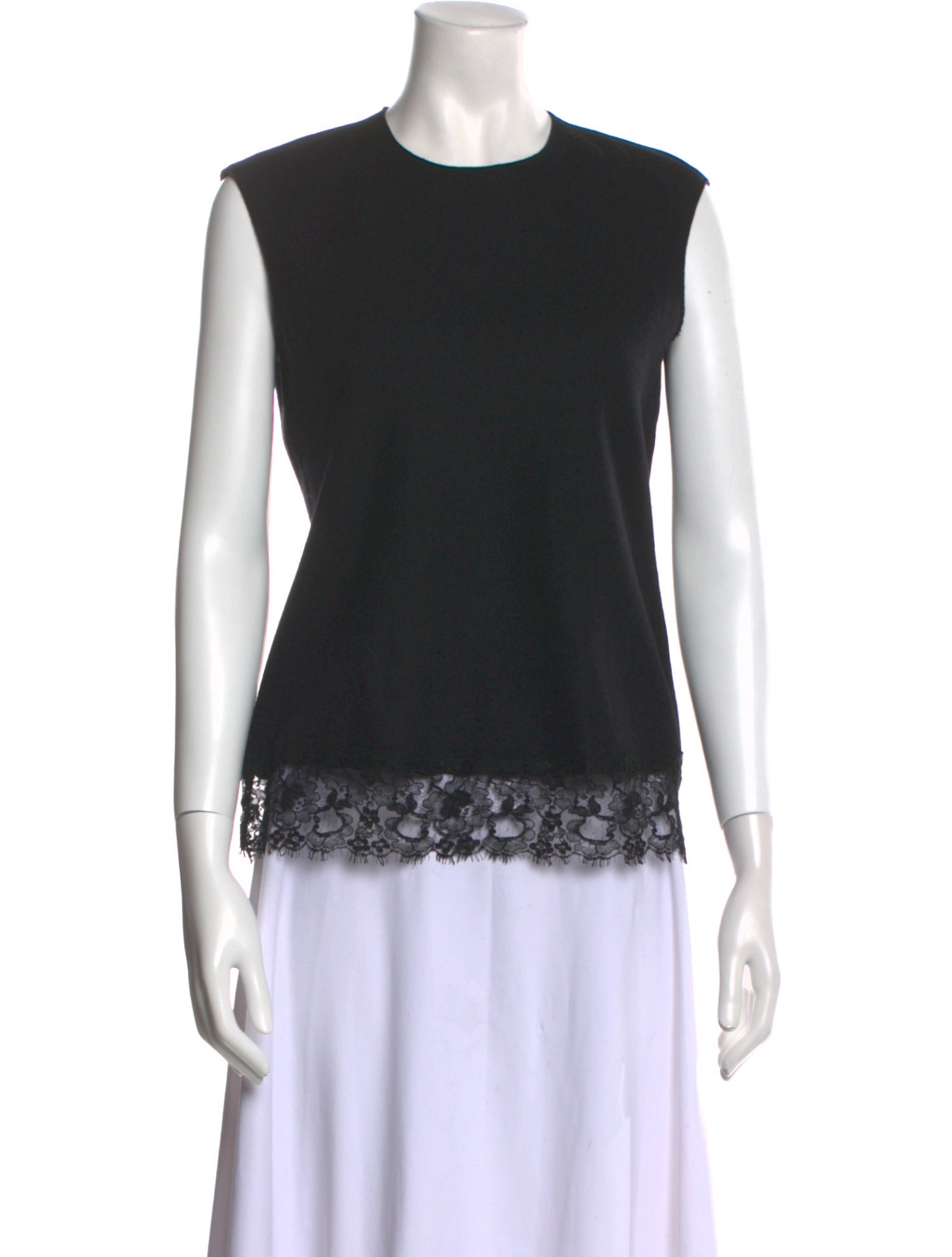 CH Carolina Herrera Wool Crew Neck Top