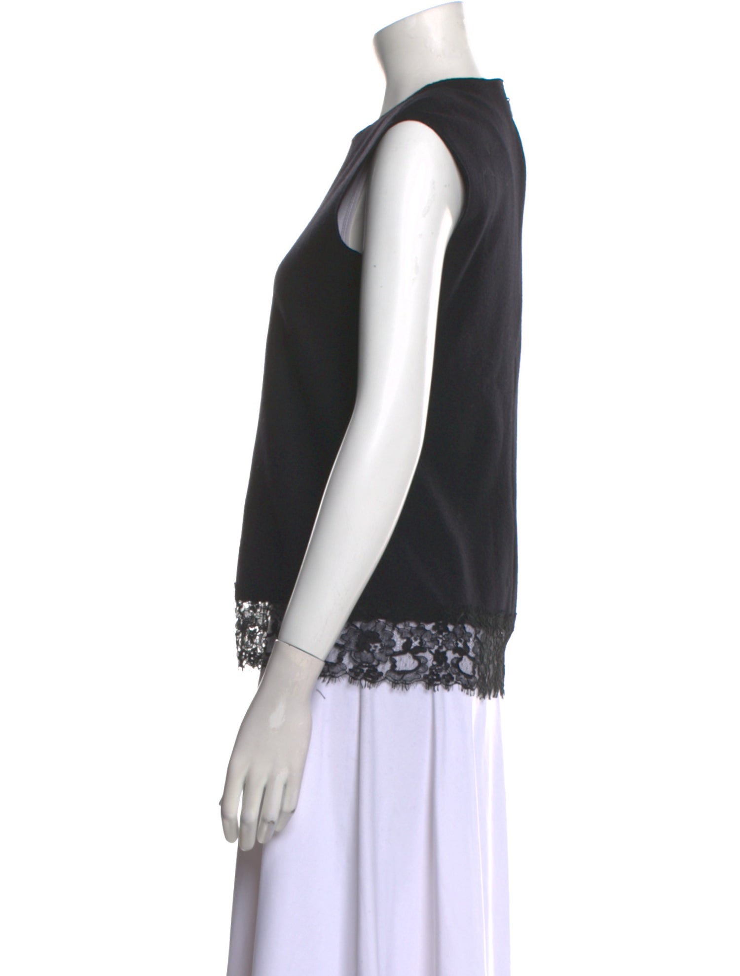 CH Carolina Herrera Wool Crew Neck Top