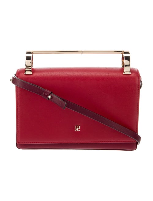 CH Carolina Herrera Leather Top Handle Bag