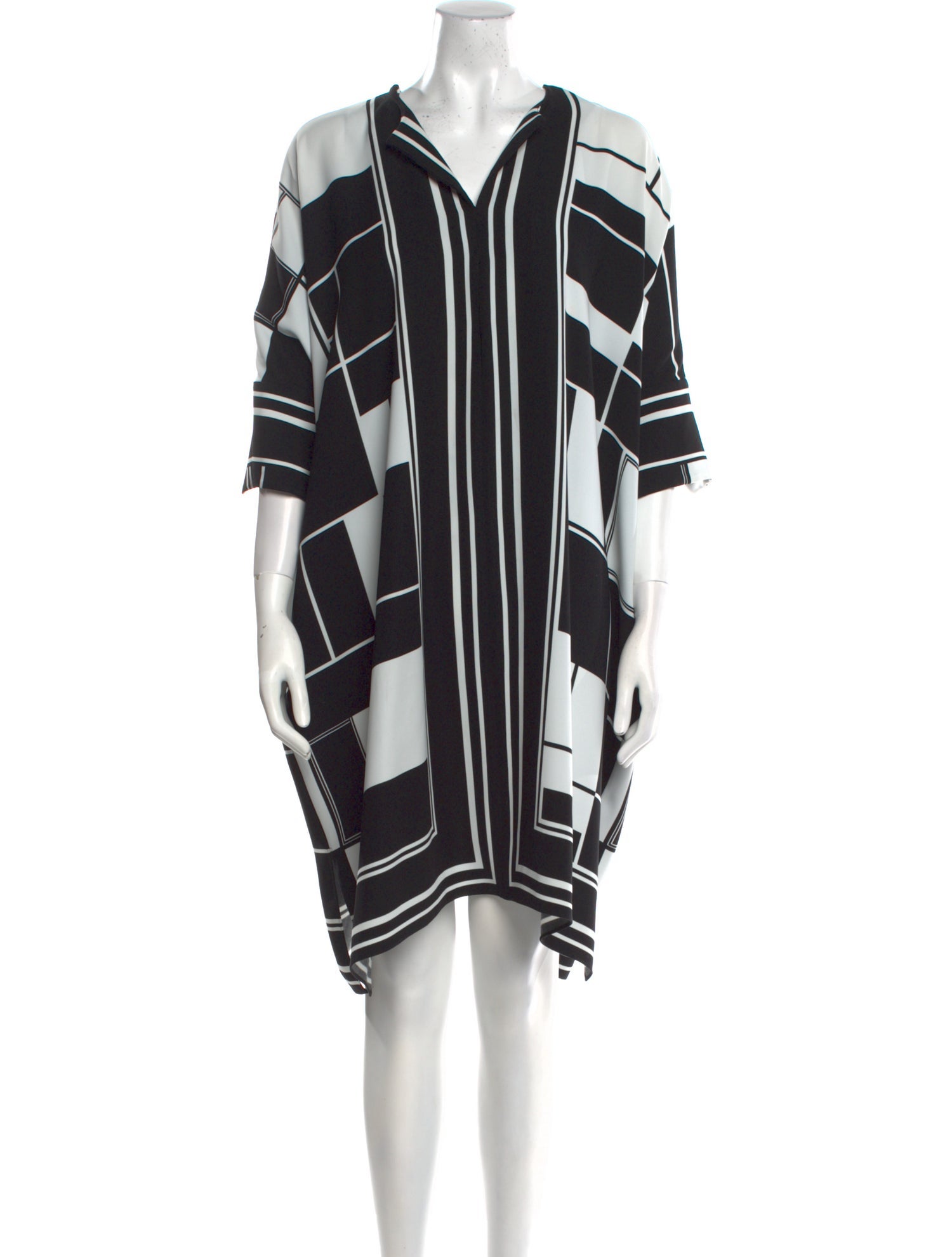 CH Carolina Herrera Striped Knee-Length Dress