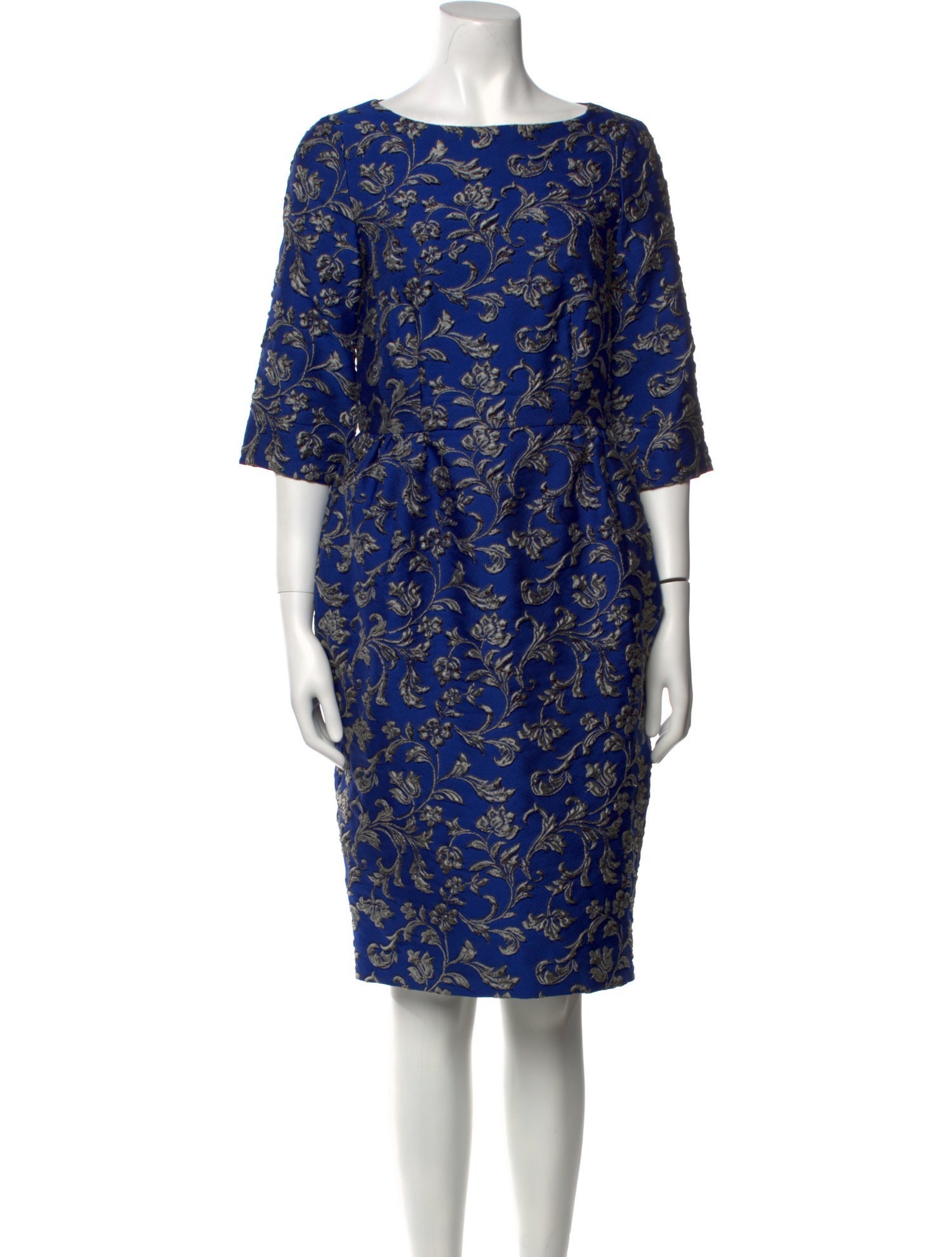 CH Carolina Herrera Printed Knee-Length Dress