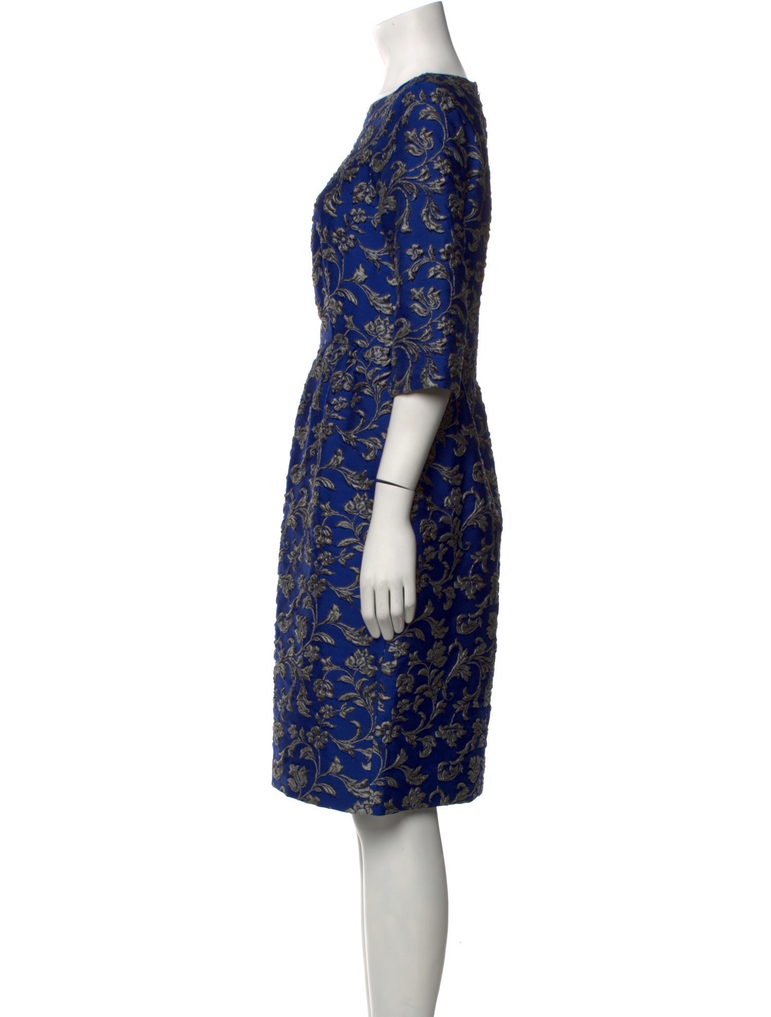 CH Carolina Herrera Printed Knee-Length Dress