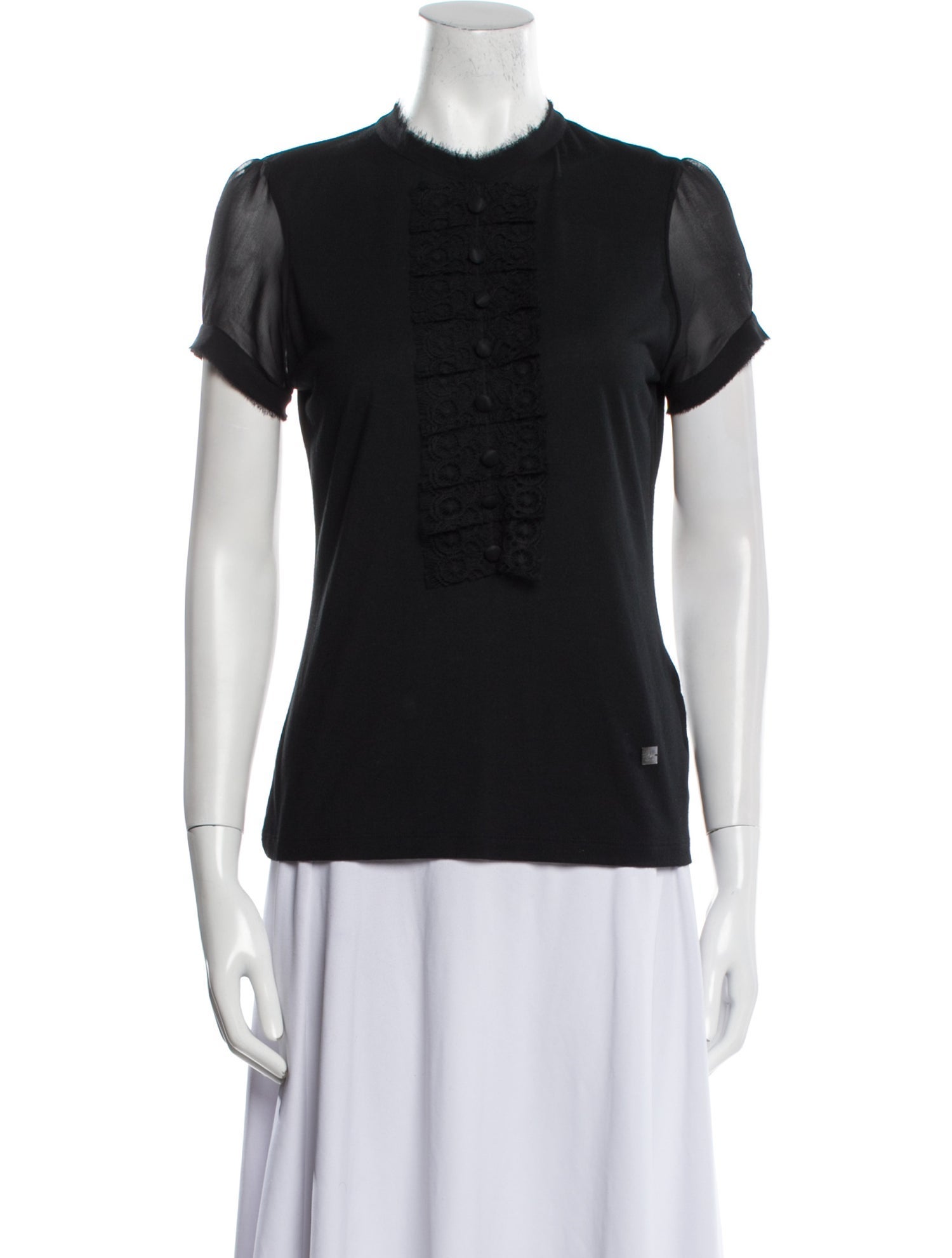 CH Carolina Herrera Jersey Crew Neck T-Shirt