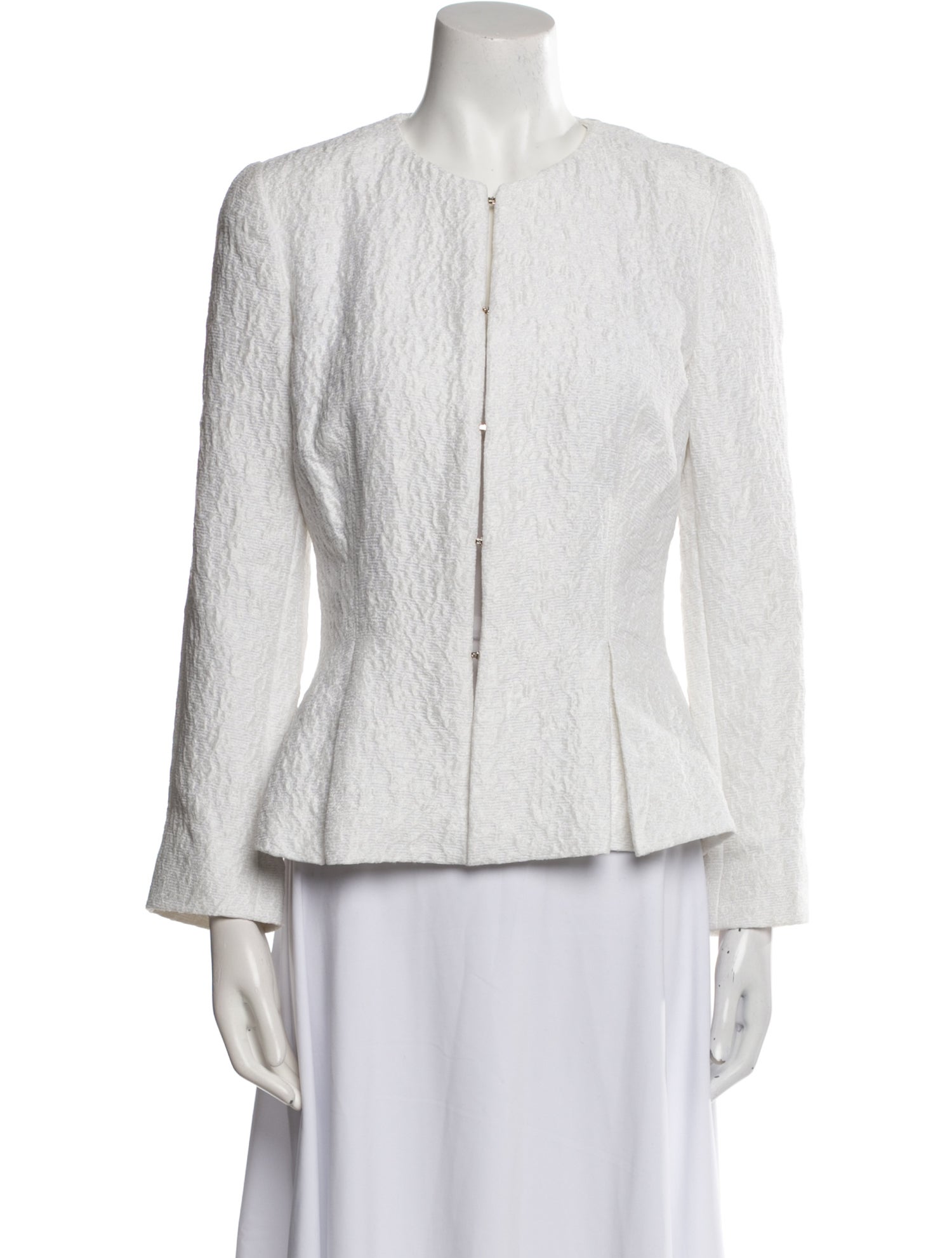 CH Carolina Herrera Tweed Pattern Evening Jacket