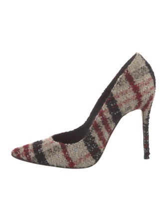 CH Carolina Herrera Wool Printed Pumps