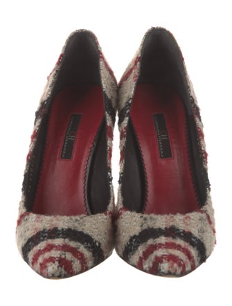 CH Carolina Herrera Wool Printed Pumps