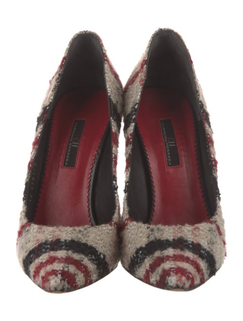 CH Carolina Herrera Wool Printed Pumps