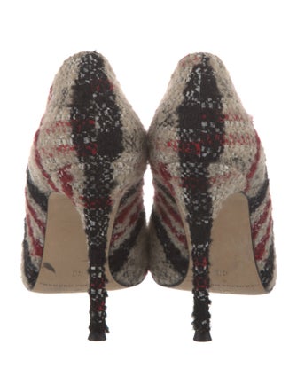 CH Carolina Herrera Wool Printed Pumps