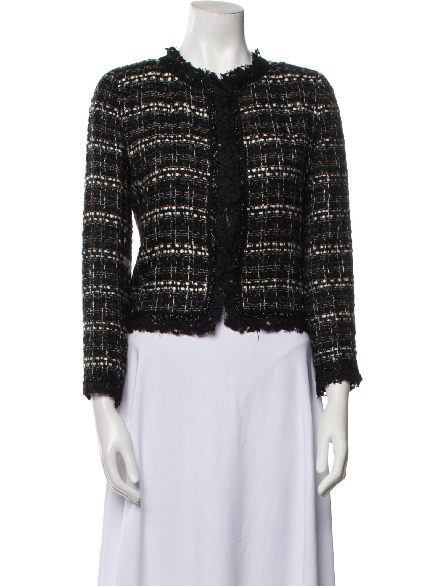CH Carolina Herrera Tweed Pattern Jacket