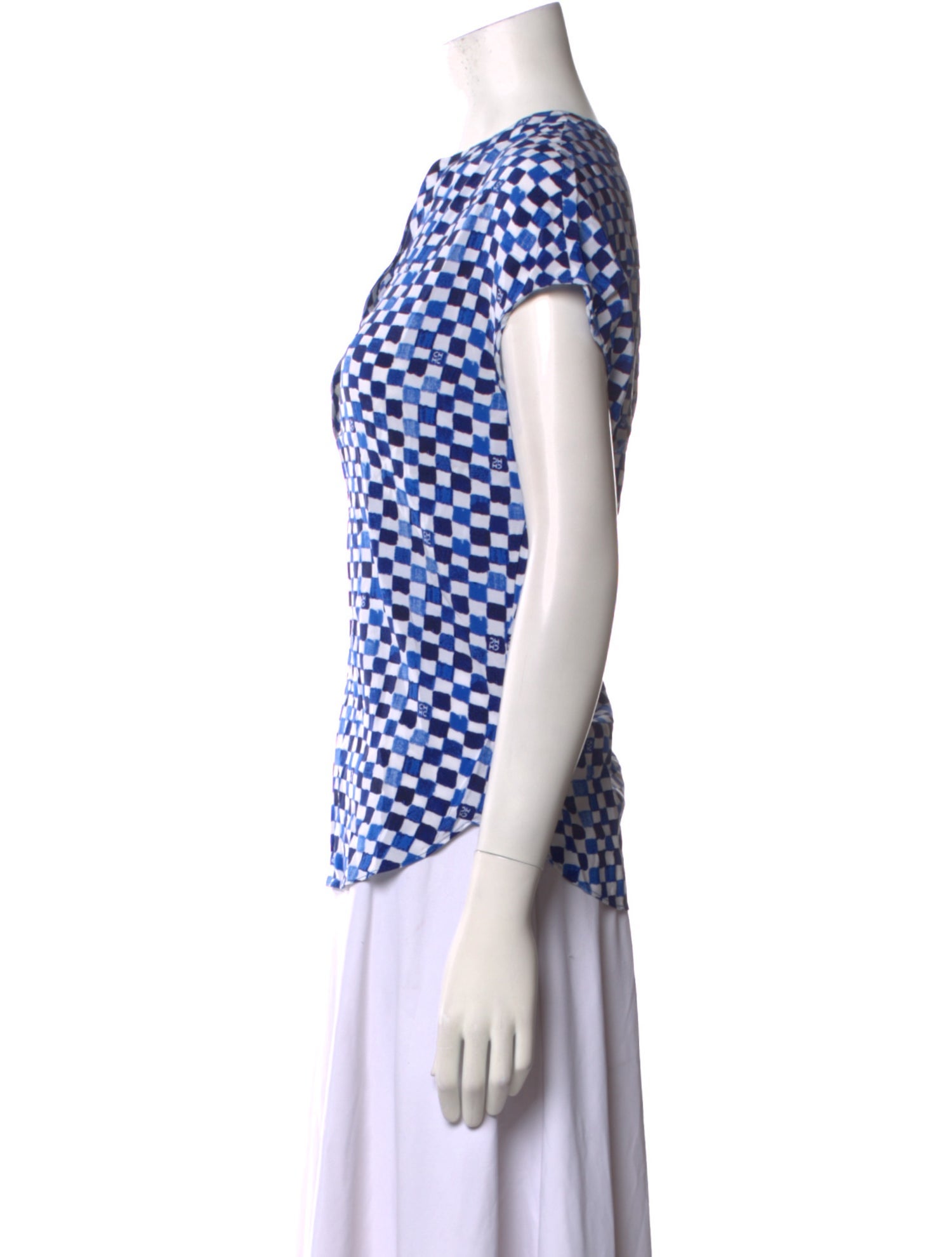 CH Carolina Herrera Silk Printed Blouse