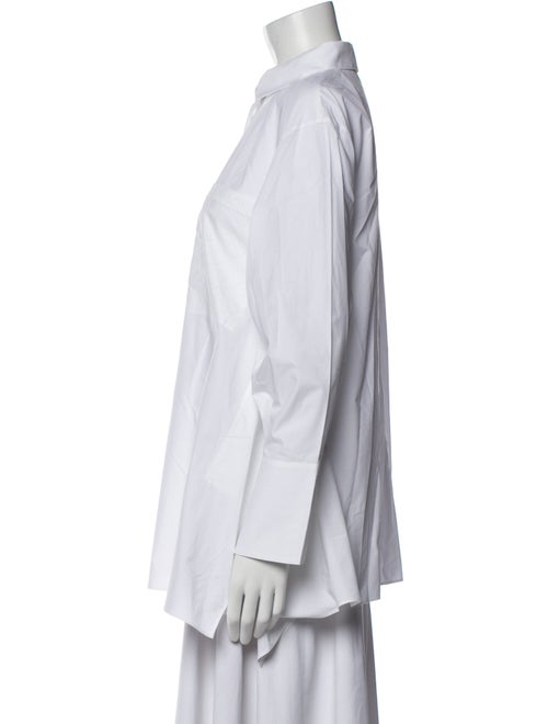 CH Carolina Herrera Long Sleeve Button-Up Top