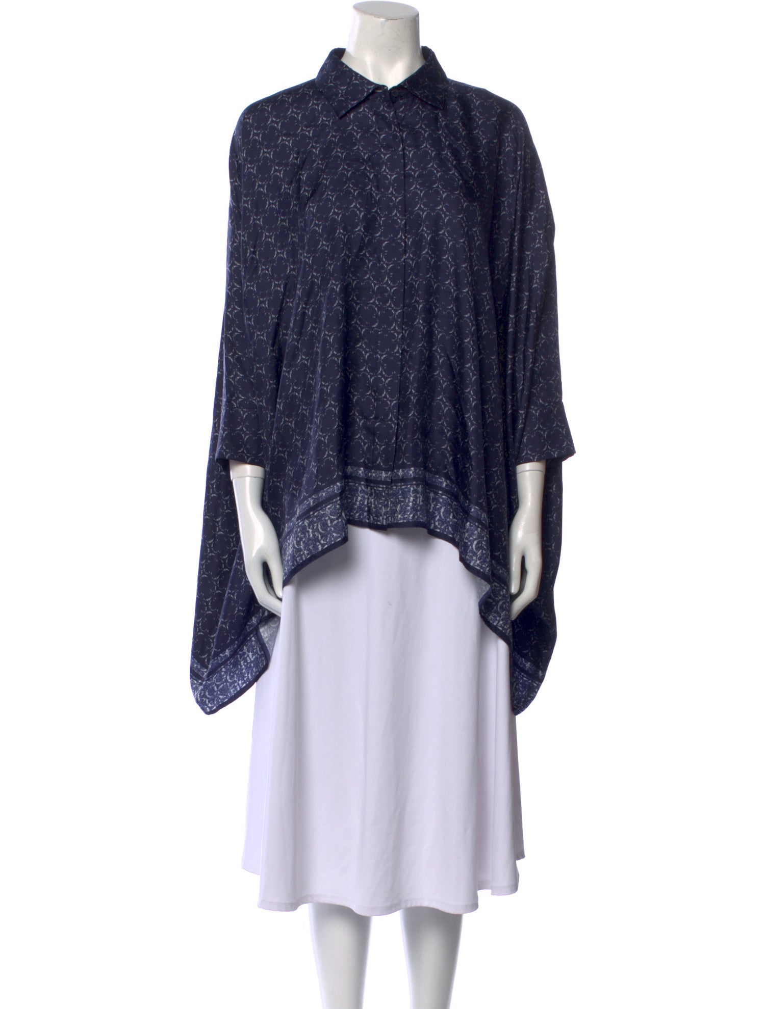 CH Carolina Herrera Silk Printed Tunic